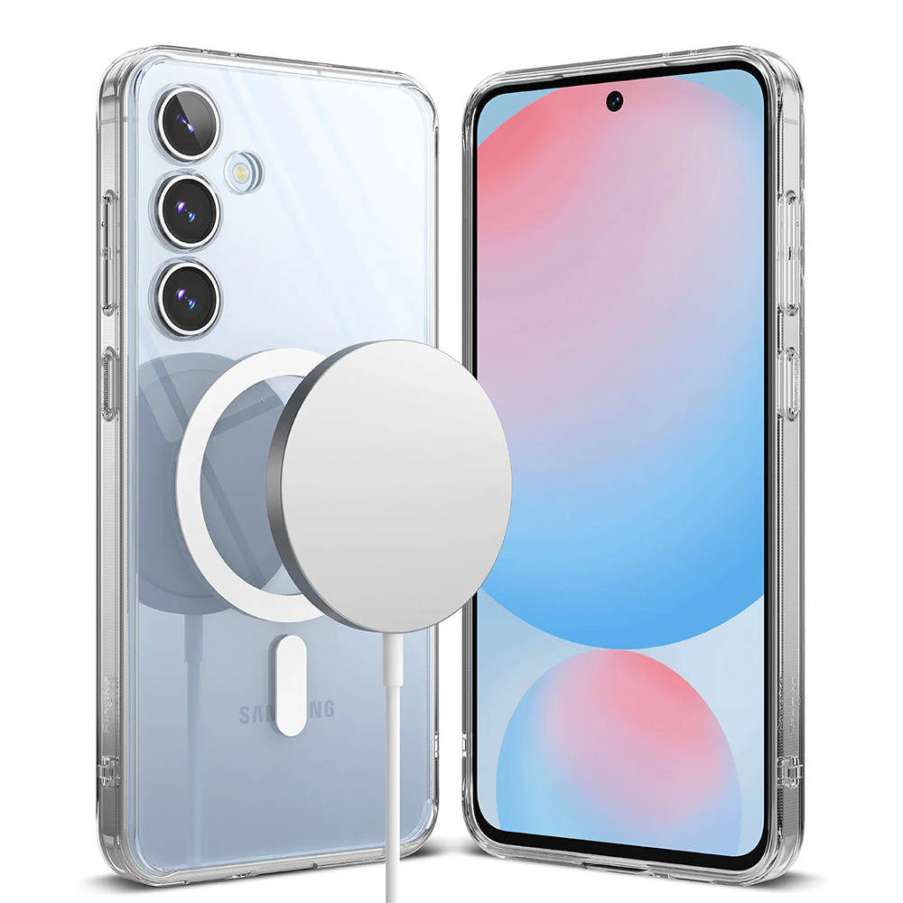 Levně Kryt Ringke Fusion MagSafe pro Samsung Galaxy S24 FE čirý