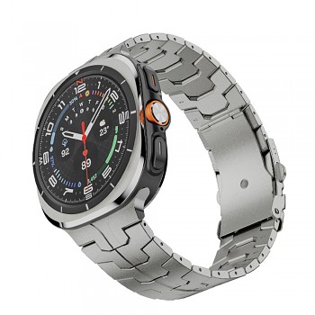 Techsuit řemínek Samsung Galaxy Watch Ultra 47mm Ultra 2 titanový