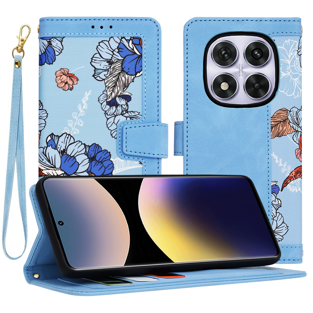 Levně Pouzdro Techsuit FlipCraft pro Xiaomi Redmi Note 14 Pro 5G Poco X7 modré
