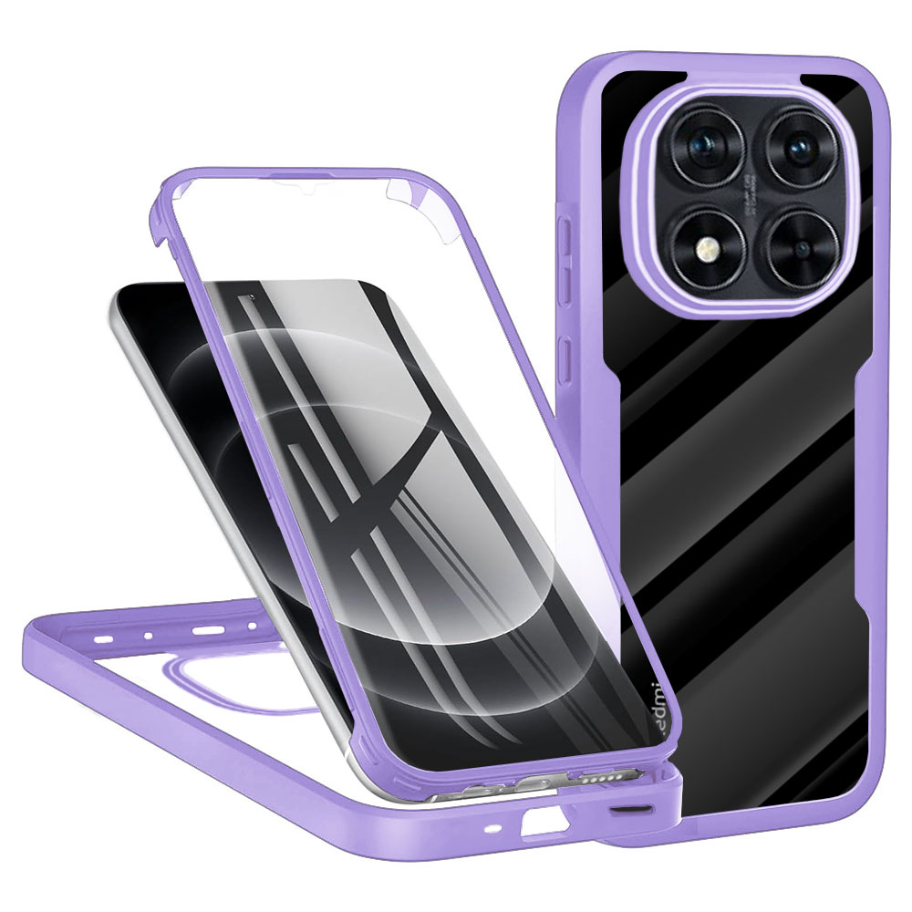 Levně Techsuit ColorVerse 360 Series + Ochranné sklo Xiaomi Redmi Note 14 Pro 5G / Note 14 Pro+ 5G / Poco X7 Fialová