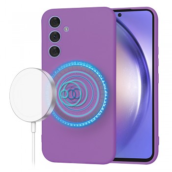Techsuit SoftFlex MagSafe pro Samsung Galaxy A54 fialová