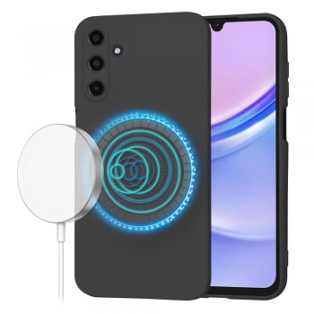 Techsuit SoftFlex MagSafe pro Samsung Galaxy A15 4G A15 5G černá