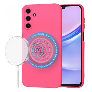 Techsuit SoftFlex MagSafe pro Samsung Galaxy A15 4G A15 5G růžová