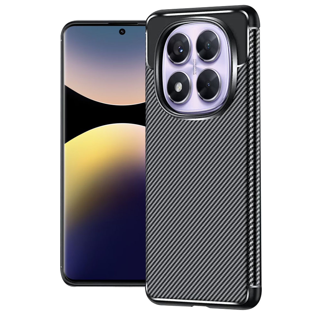 Levně Techsuit CarbonFiber pro Xiaomi Redmi Note 14 Pro 5G/Pro+ 5G/Poco X7 černý