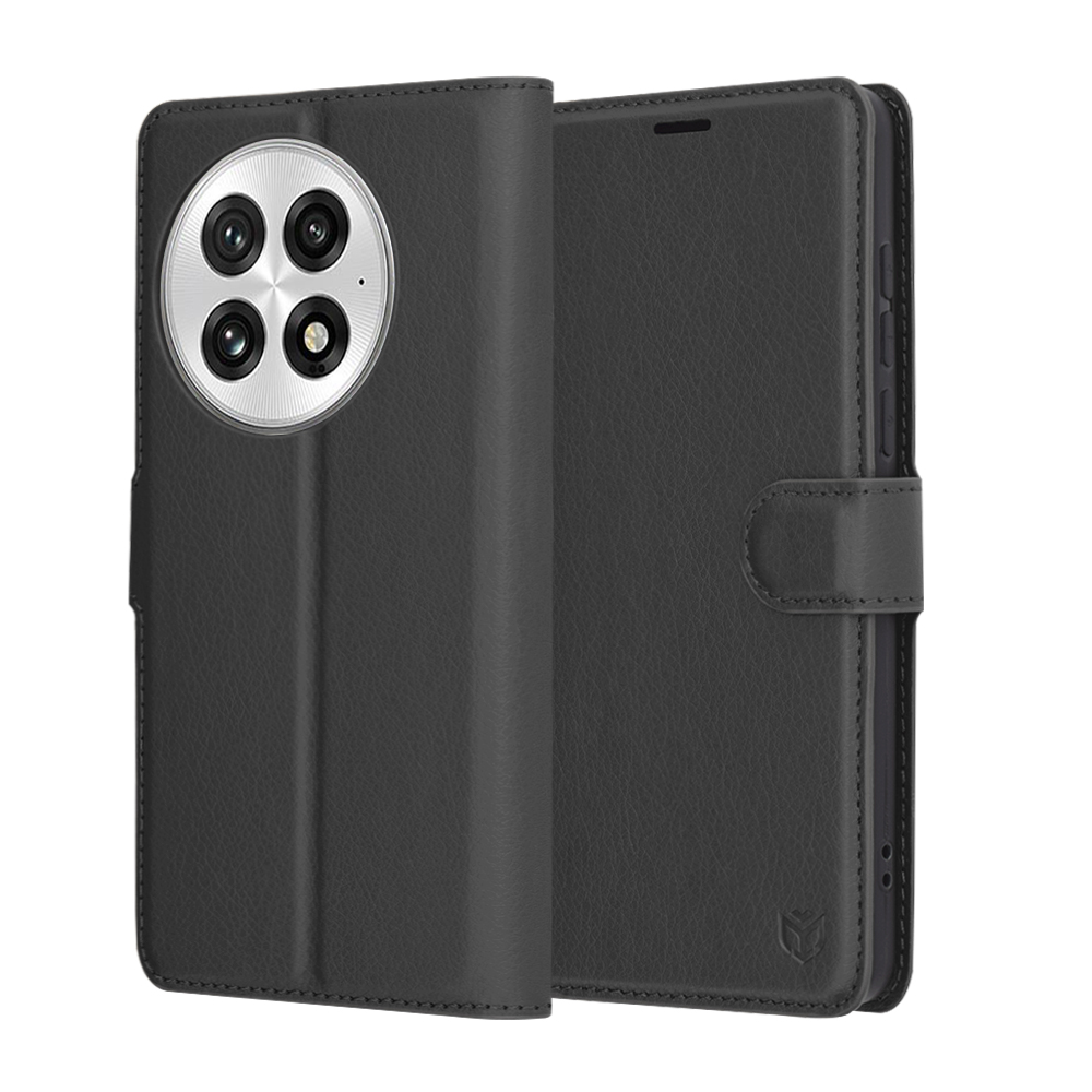Levně Kožené pouzdro Techsuit OnePlus 13 černé
