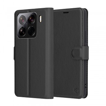 Kožené pouzdro Techsuit Xiaomi 15 Pro černé