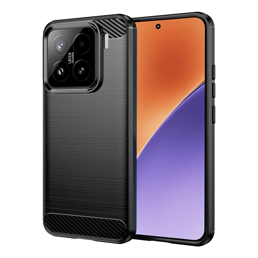 Levně Techsuit Carbon Silicone pro Xiaomi 15 černý
