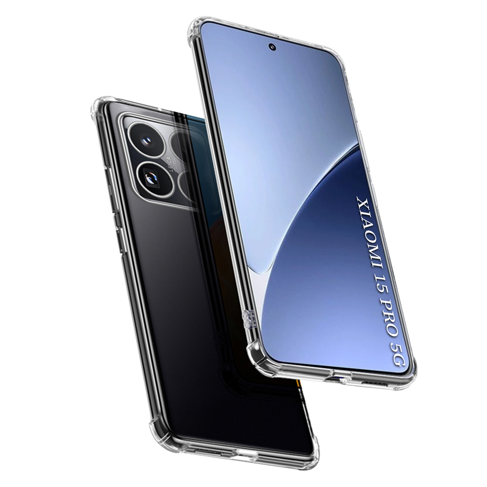 Levně Techsuit Shockproof průhledný silikonový obal Xiaomi 15 Pro průhledný