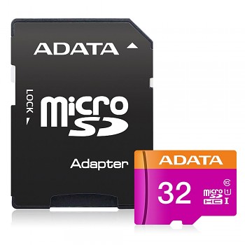 Adata paměťová karta MicroSDHC 32GB Class 10 UHS-I U1 černá