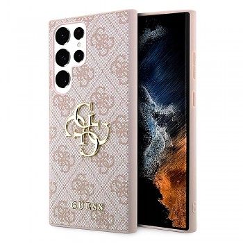 Guess Hardcase 4G Big Metal Logo pro Samsung Galaxy S23 Ultra růžová