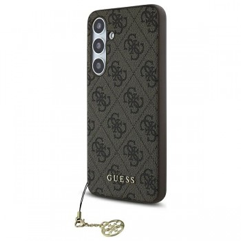 Guess Hardcase 4G Charms Collection Samsung Galaxy S24 FE hnědý