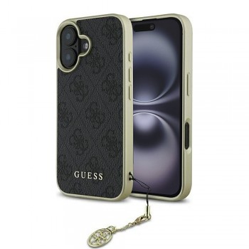 Guess Hardcase 4G Charms Collection iPhone 16 černá