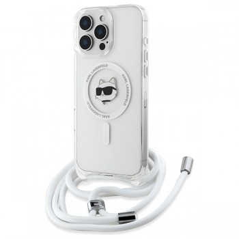 Karl Lagerfeld IML Crossbody MagSafe iPhone 16 průhledný Choupette's Head
