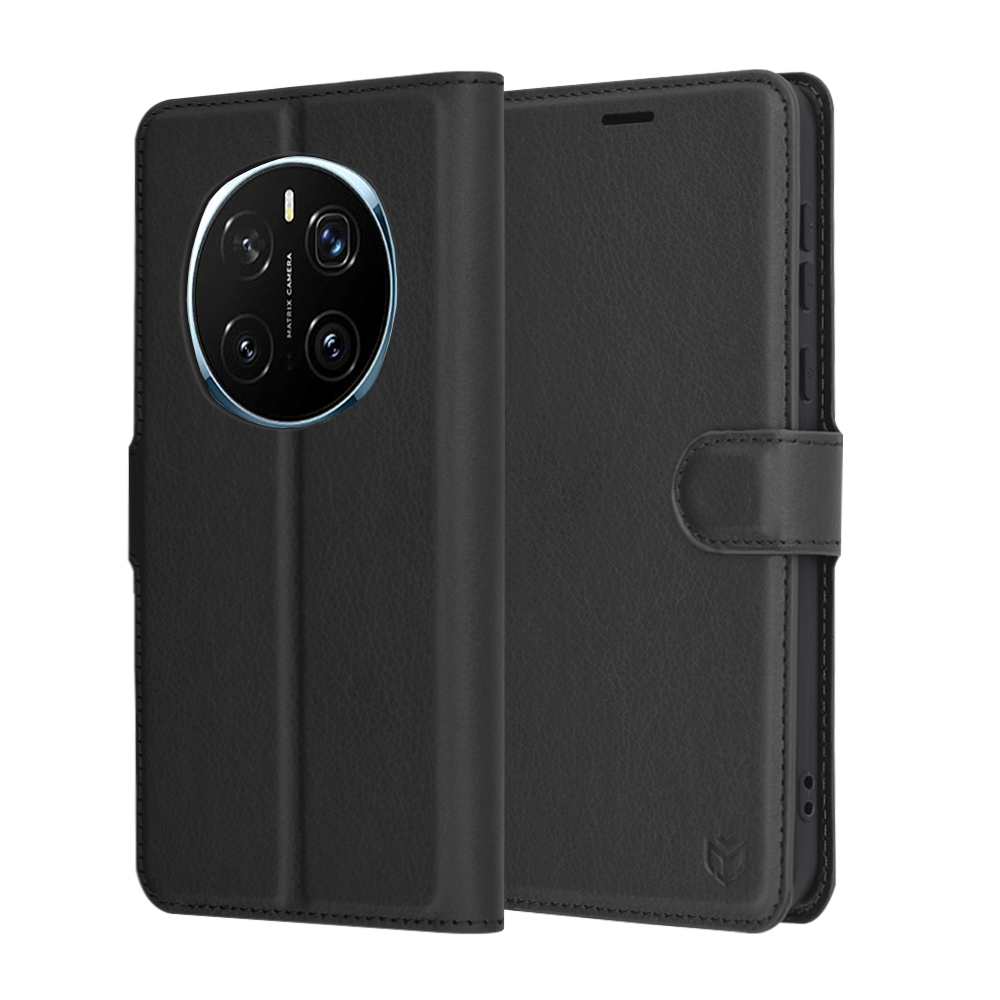Levně Pouzdro Techsuit Leather Folio pro Honor Magic7 Pro černé