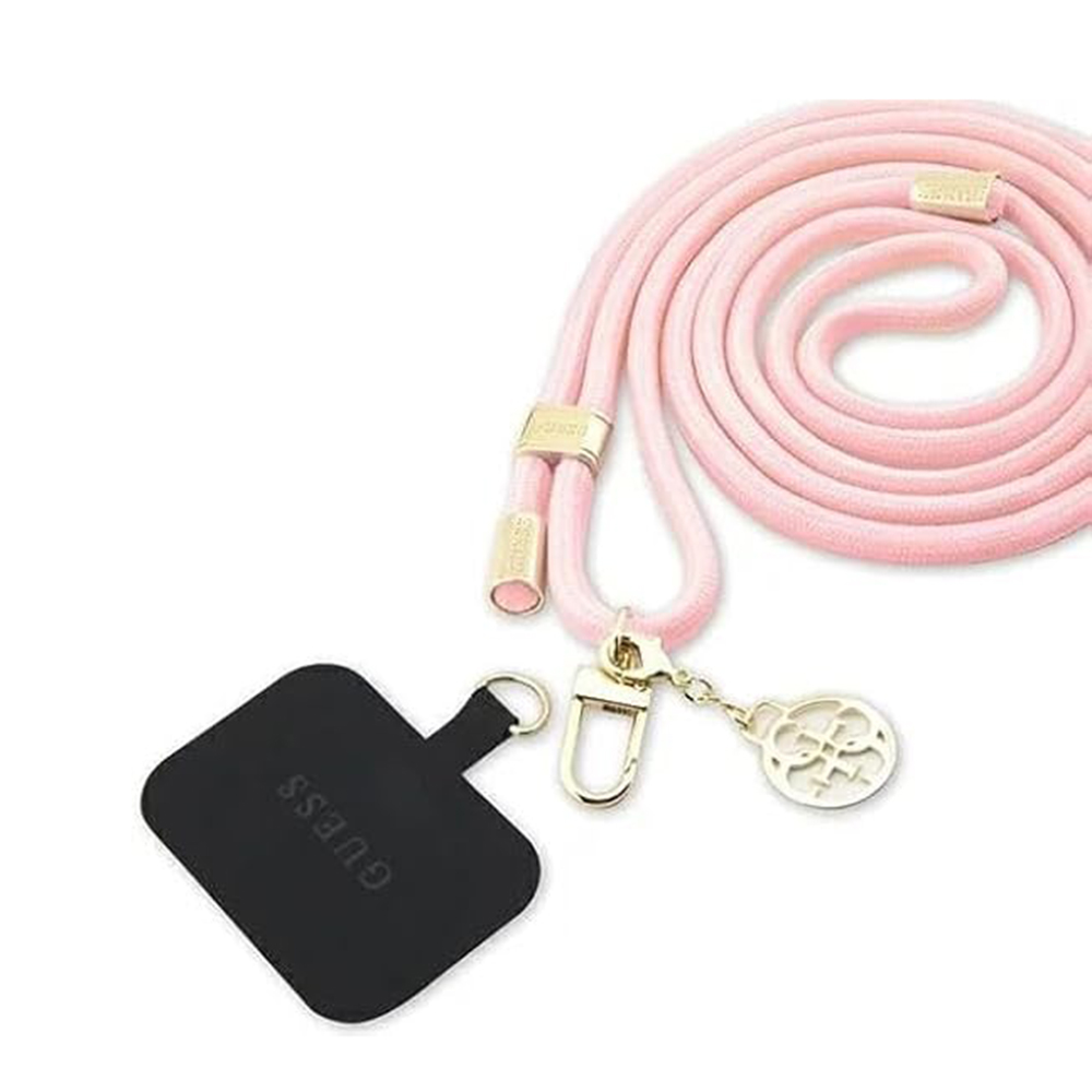 Levně Guess Crossbody Cord GUOUCNMG4EP Universal Nylon růžová