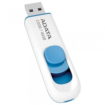 Adata USB flash disk AC008-16G-RWE 16GB bílá modrá