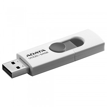 Adata Memory Stick AUV220-64G-RWHGY USB 2.0 FlashDrive 64GB bílá šedá