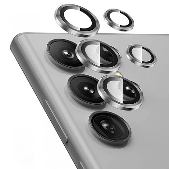 Ochranné sklo na fotoaparát Lito Samsung Galaxy S25 Ultra stříbrné