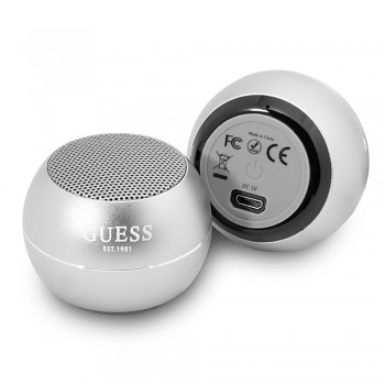 Guess Wireless Mini Speaker Bluetooth 5.0 3W 300mAh 4H Šedý