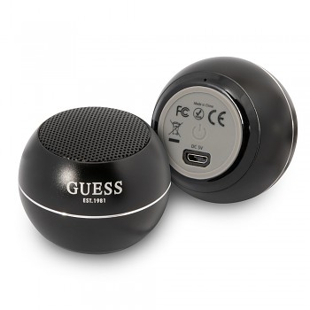 Guess Wireless Mini Speaker Bluetooth 5.0 3W 300mAh 4H černý