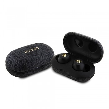 Guess Wireless Earbuds 4G Metal s dokovací stanicí černé