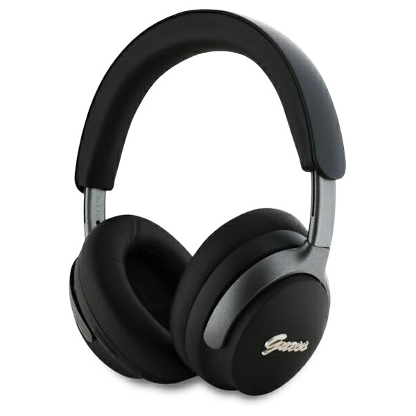 Levně Guess Wireless Headphones Metal Script Logo Bluetooth ANC On-ear černá