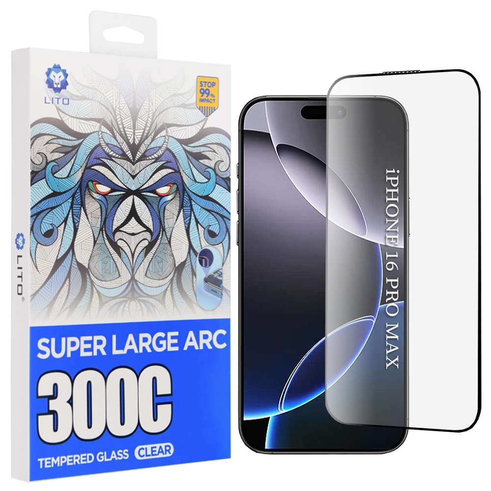 Levně Lito D+ Max 300C iPhone 16 Pro Max průhledný