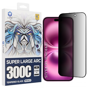 Lito D+ Max Privacy 300C pro iPhone 16 Plus černá