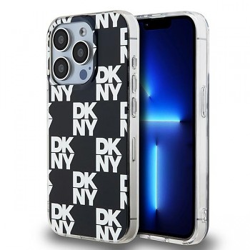 DKNY IML Checkered Mono Pattern DKHCP15LHDLCEK iPhone 15 Pro černá