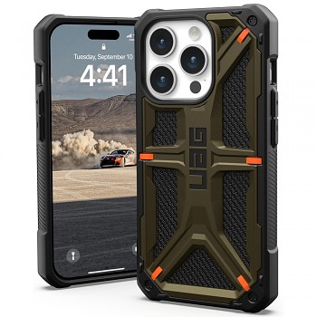 UAG Monarch pro iPhone 15 Pro Kevlar zelený Element