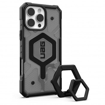 UAG Pathfinder Clear MagSafe pro iPhone 16 Pro Max v barvě popelavé černé