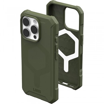 UAG Essential Armor MagSafe pro iPhone 16 Pro Max v olivové barvě
