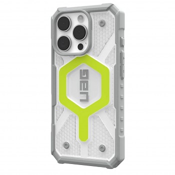 UAG Pathfinder Clear Magsafe pro iPhone 16 Pro v aktivní neonové barvě