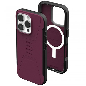 UAG Civilian MagSafe pro iPhone 16 Pro Max v barvě bordeaux