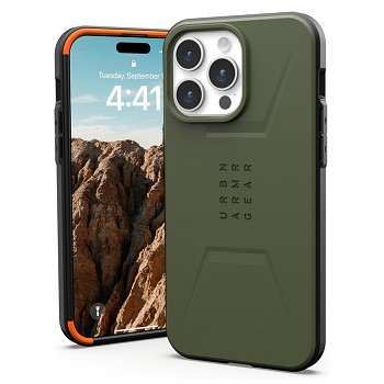 UAG Civilian MagSafe pro iPhone 15 Pro olivově zelená