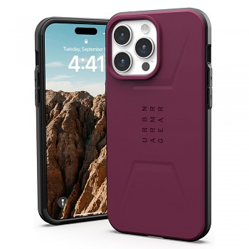 UAG Civilian MagSafe pro iPhone 15 Pro v barvě bordeaux