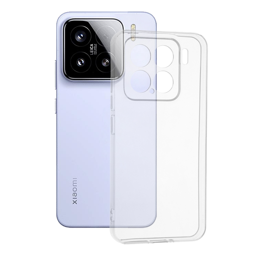 Levně Techsuit silikonové pouzdro Xiaomi 15 průhledné