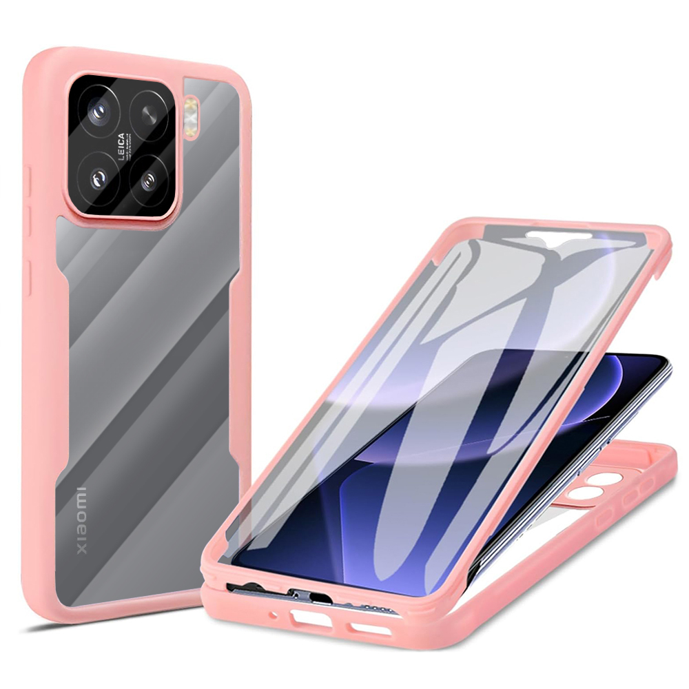 Levně Techsuit ColorVerse 360 Series + Ochranné sklo Xiaomi 15 Růžová