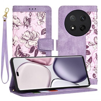 Pouzdro Techsuit FlipCraft pro Honor Magic7 Lite X9c Tajemná fialová