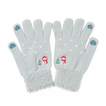 Techsuit Gloves ST0011 z norkové kožešiny velikost 21 cm modré