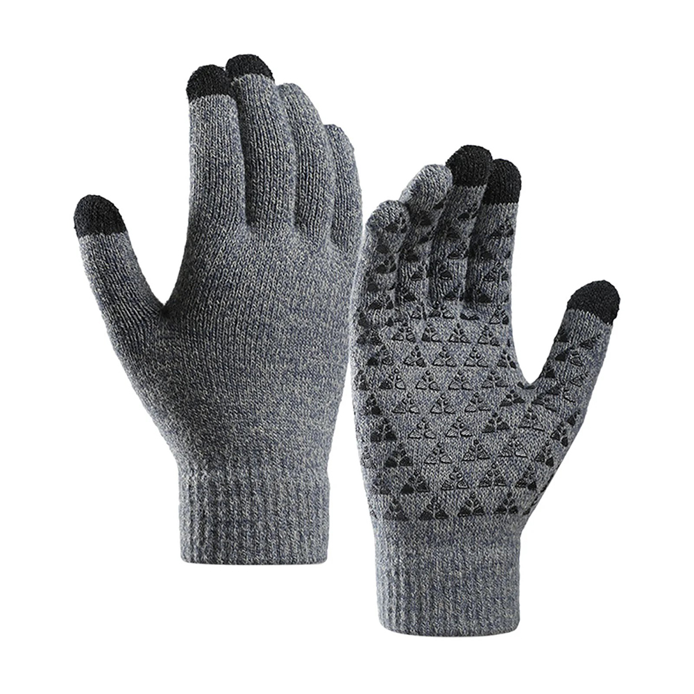 Iwarm Gloves ST0018 Premium vlna s protiskluzovými detaily velikost 23cm šedá