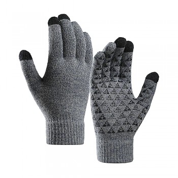 Iwarm Gloves ST0018 Premium vlna s protiskluzovými detaily velikost 23cm šedá
