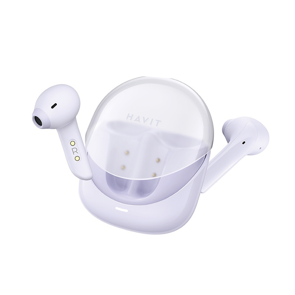 Havit Wireless Earbuds Modern Buds TW974 pro hraní mikrofon fialová