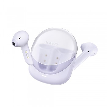 Havit Wireless Earbuds Modern Buds TW974 pro hraní mikrofon fialová