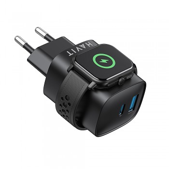 Havit Wall Charger UC132 EU USB Type-C Wireless 22W černá