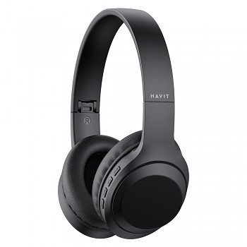 Havit bezdrátová sluchátka H628BT Bluetooth 5.1 200mAh skládací Type-C AUX černá