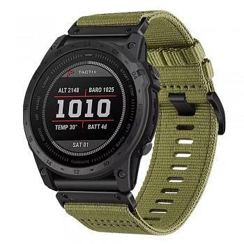 Řemínek Techsuit QuickFit 22mm pro Garmin Fenix/Forerunner zelený Dew
