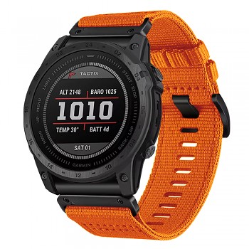 Řemínek Techsuit QuickFit 22mm pro Garmin Fenix/Forerunner/Approach oranžový