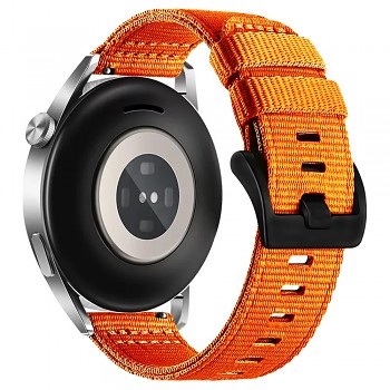 Techsuit řemínek 20mm Samsung Galaxy Watch 4/5 Active 2 Huawei Watch GT 3 42mm GT 3 Pro 43mm oranžový květ