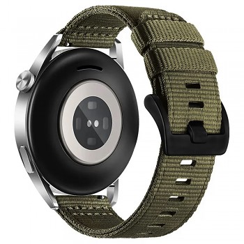 Techsuit řemínek 20mm Samsung Galaxy Watch 4/5 Active 2 Huawei Watch GT 3 42mm GT 3 Pro 43mm maskáčově zelená